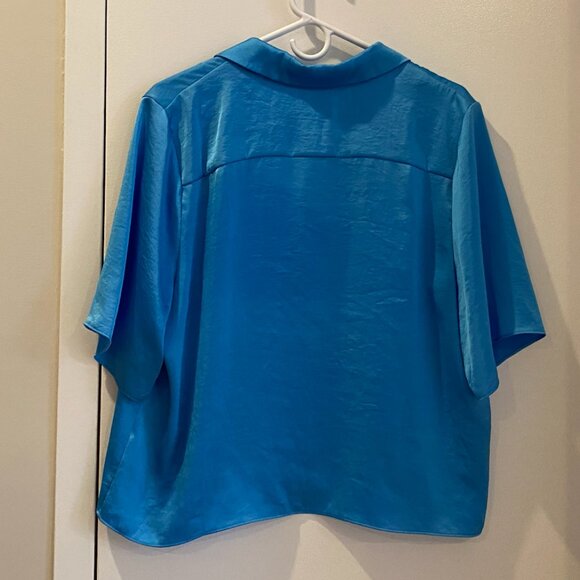 Aritzia Wilfred Beso Shirt | WAVE BLUE | Size L - Picture 2 of 4